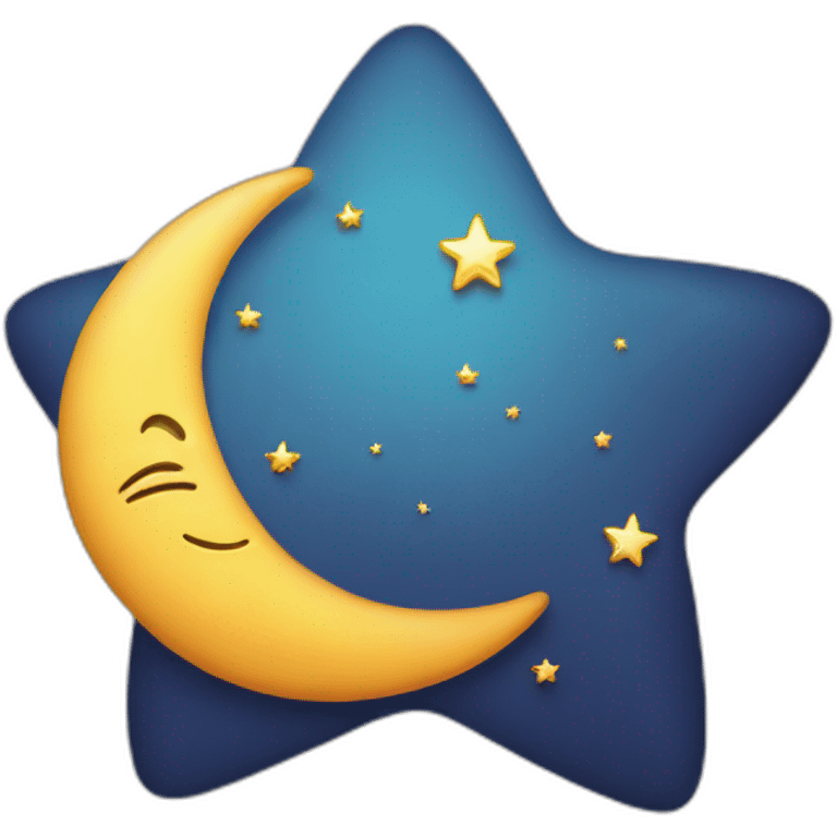 Star and moon emoji