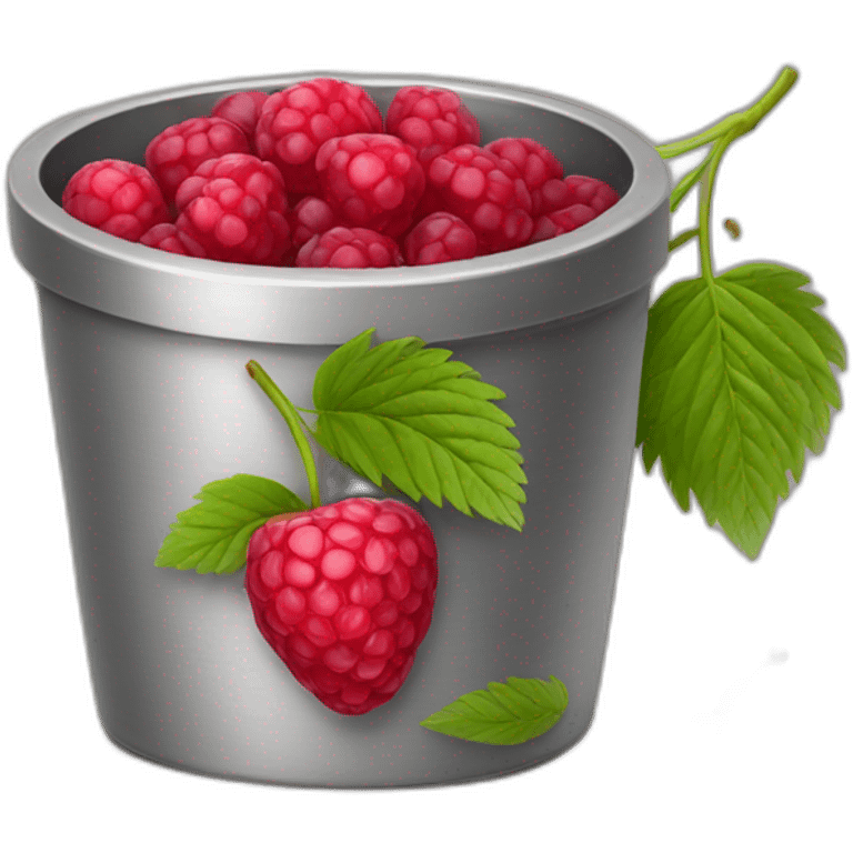 Raspberries and cranberries is a pot emoji