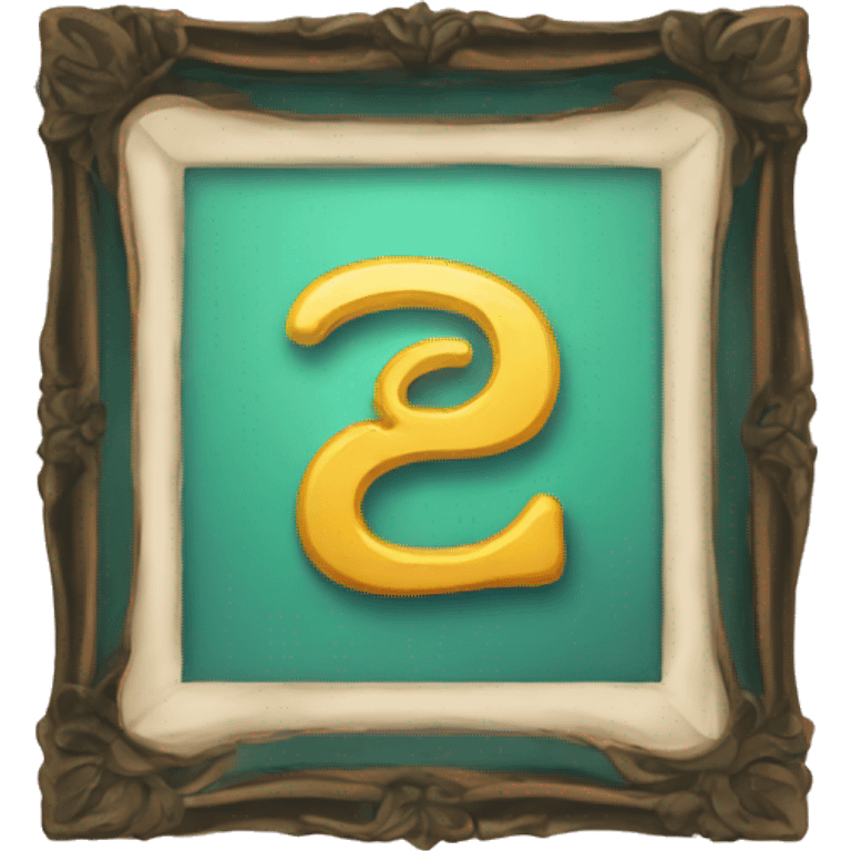 letter E in a frame emoji