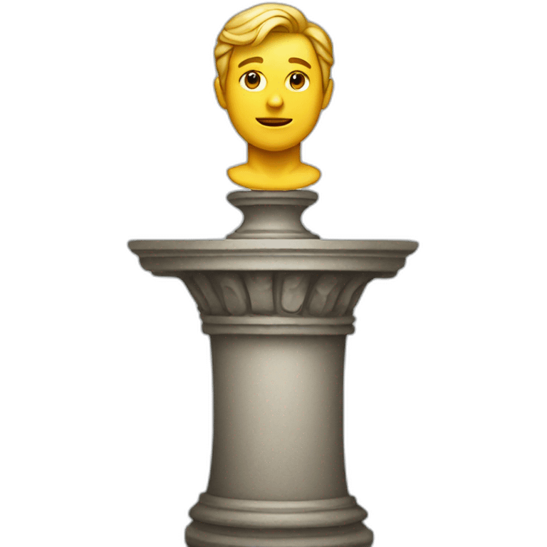 Man on a pedestal emoji