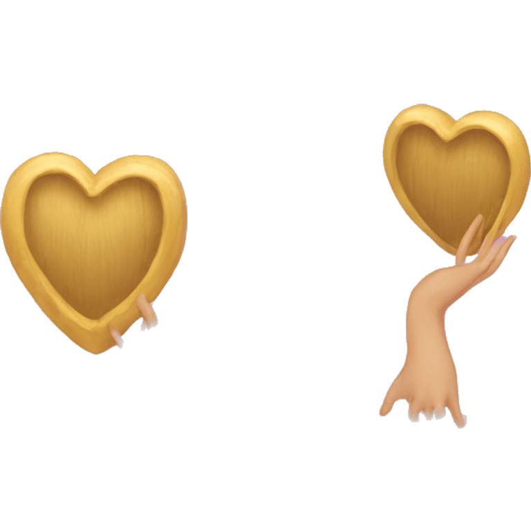 rapunzel heart with hands emoji