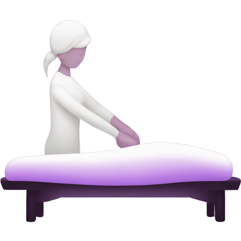 massage purple light emoji