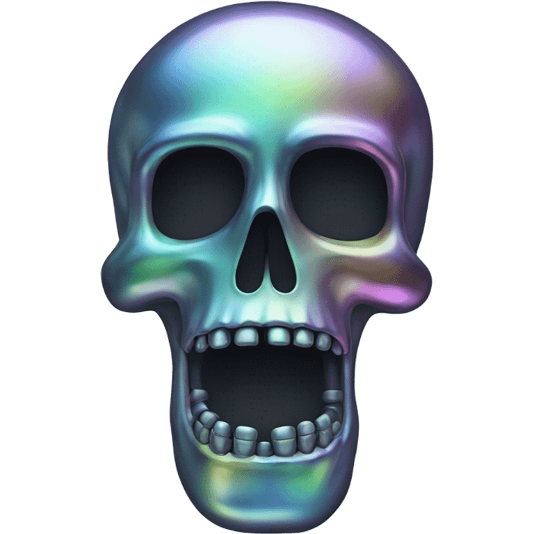 Multi chrome skeleton  emoji