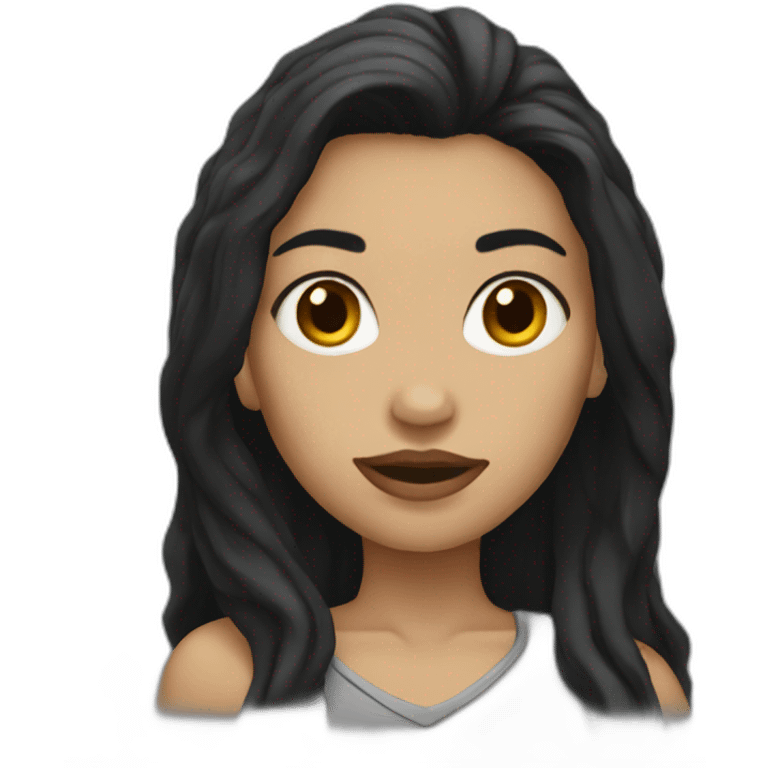 ROCK-WOMAN-DARK-HAIR emoji