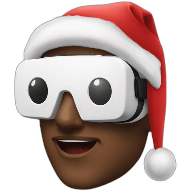 virtual reality headset christmas emoji