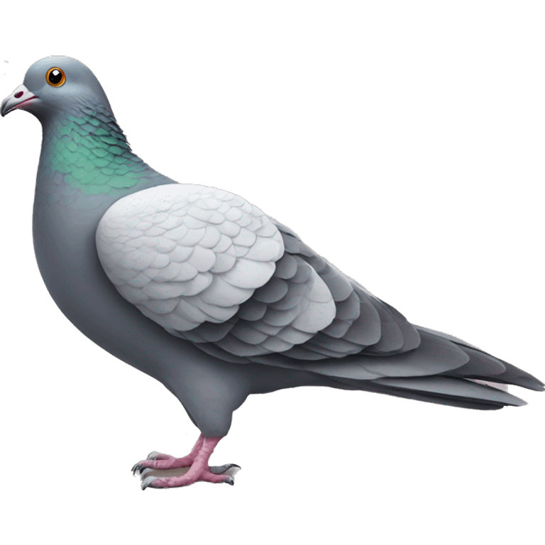 Giant pigeon with small running legs emoji