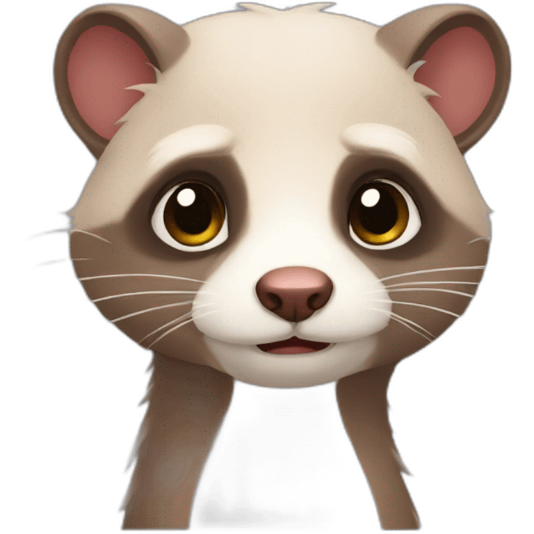 Furet triste emoji