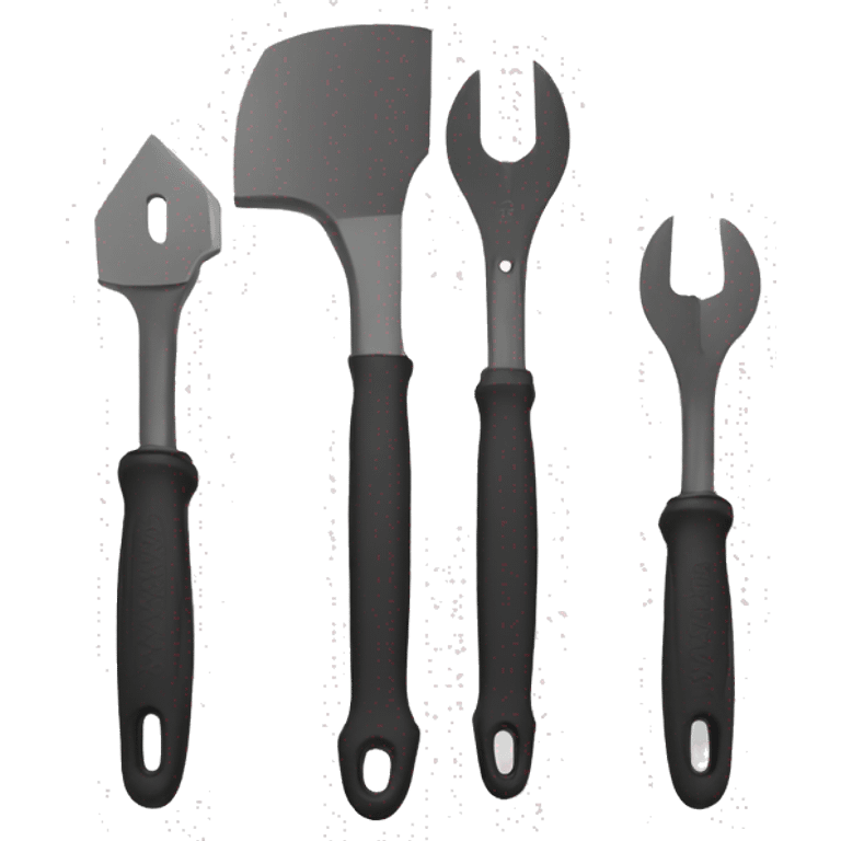 2 tools black and white emoji