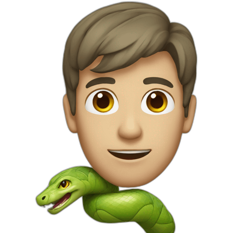 Homme avec serpent emoji