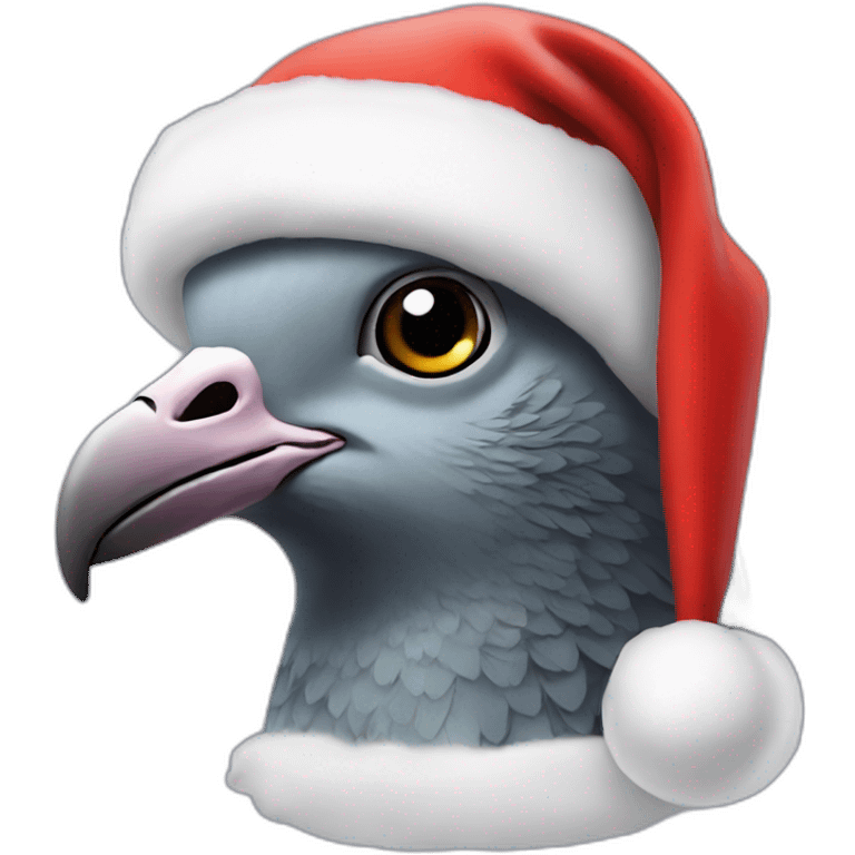 Pigeon Santa claus emoji