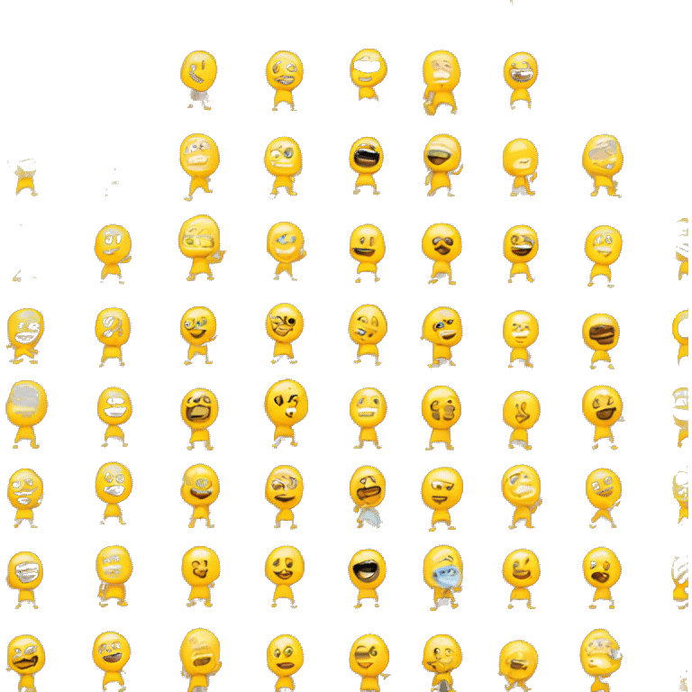 Yellow guy standing shirtless emoji