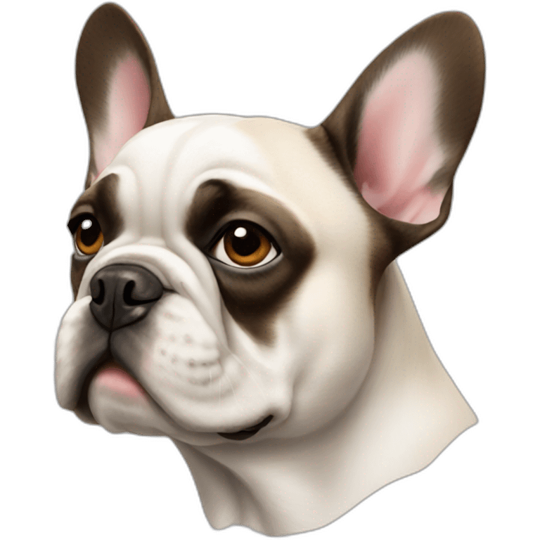 dog French Bulldog in profile emoji