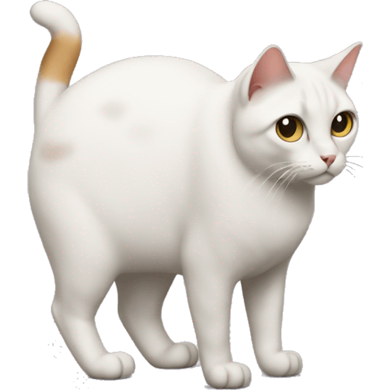 Cat with a butt emoji