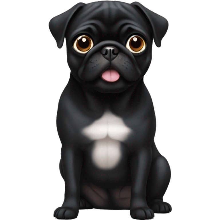 black pug emoji emoji