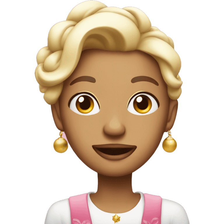 Pink rich Christmas  emoji