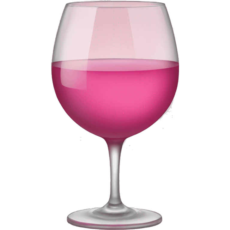 A glass of pink wine emoji