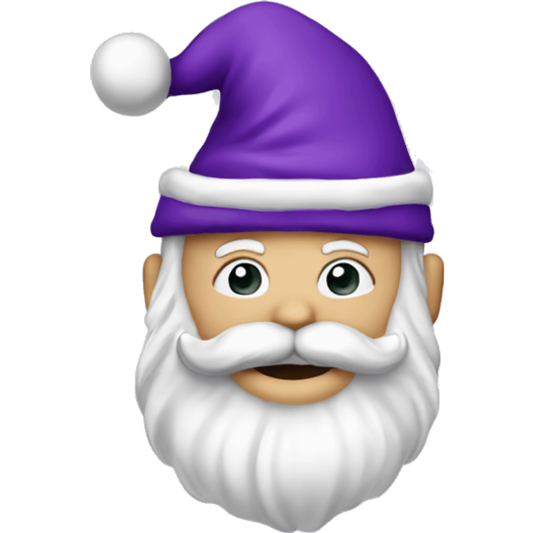 White skin- Mister Santa claus- purple emoji