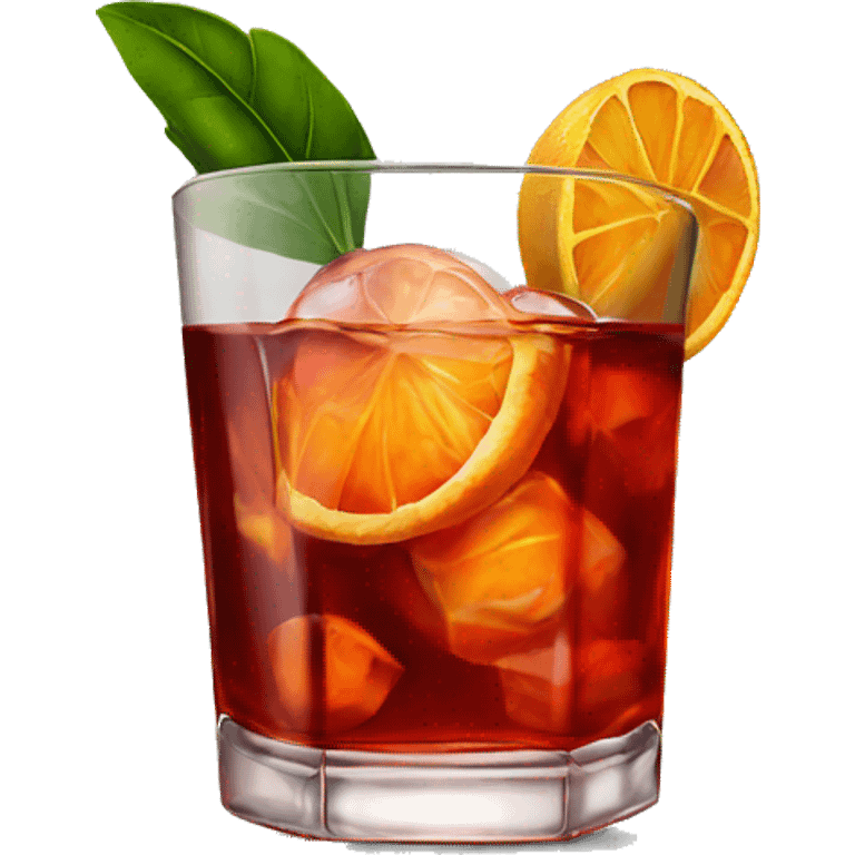 Negroni cocktail emoji