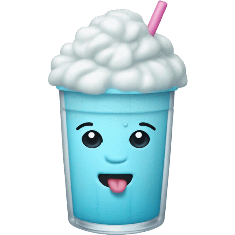 pastel blue slushie emoji