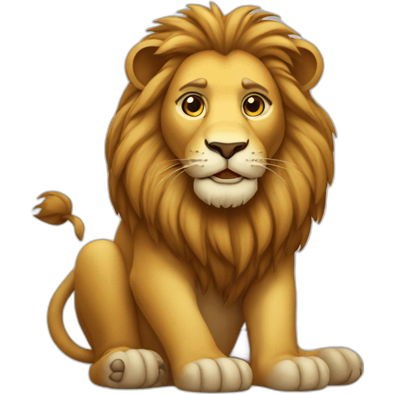 Lion sitting emoji