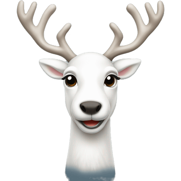 White reindeer emoji