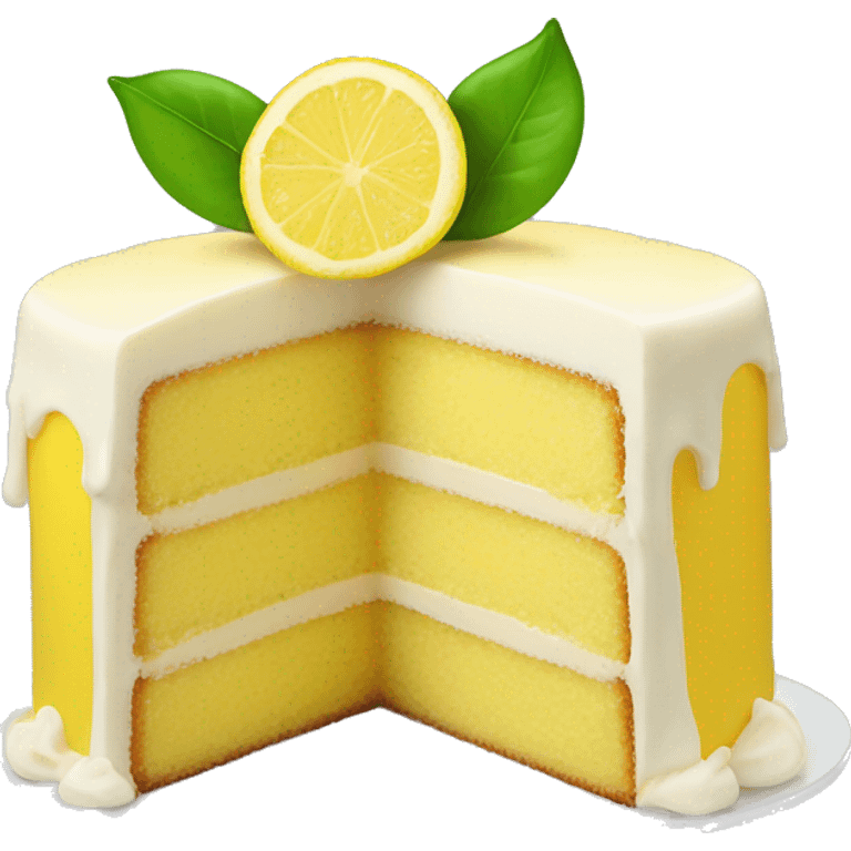 Lemon cake emoji