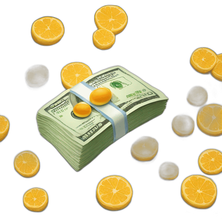 caviar with money emoji