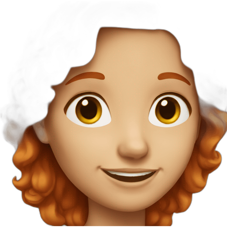 smiling redhead woman emoji