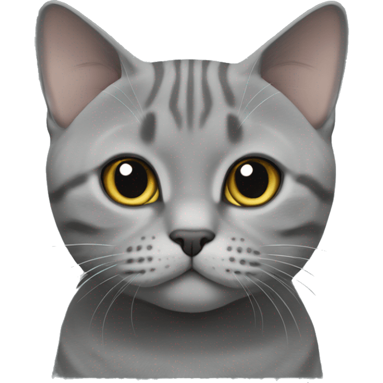 British Shorthair Cat Tabby Grey emoji