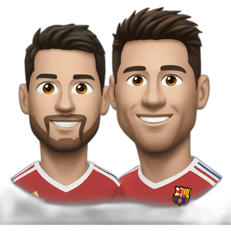 Messi and Ronaldo  emoji