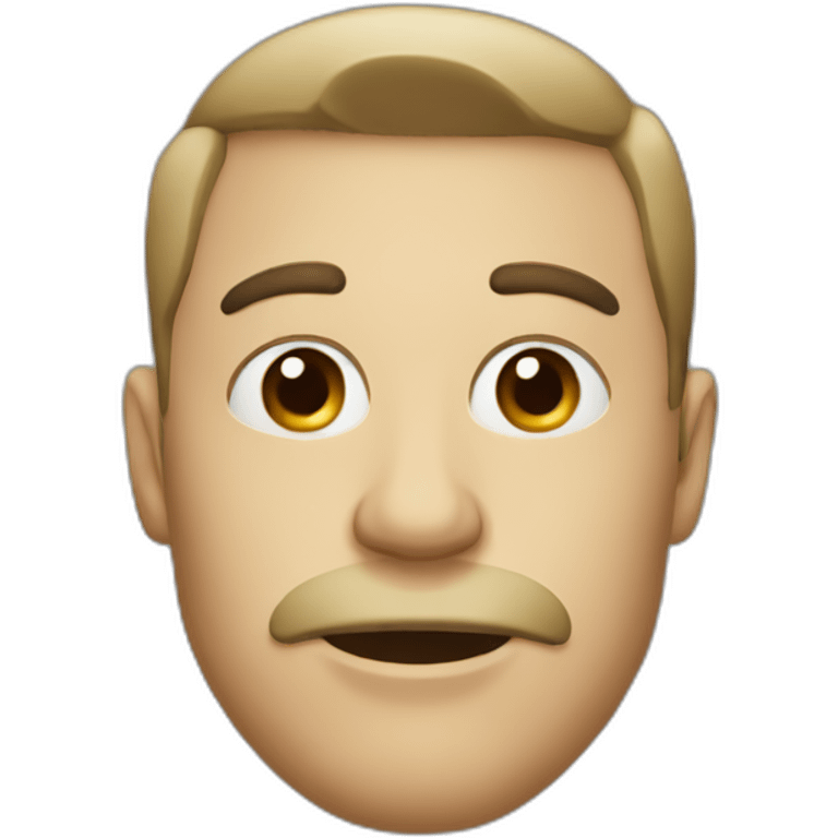 guy with glass and mole under lips emoji