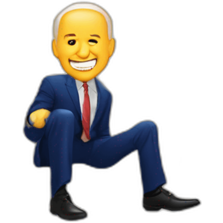 biden falled on stairs emoji