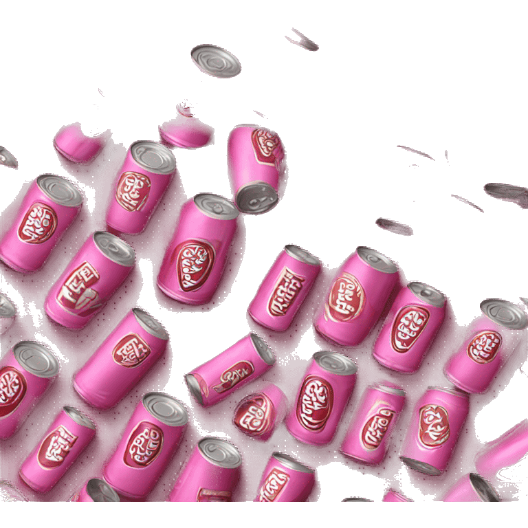 Pink can of Dr pepper emoji