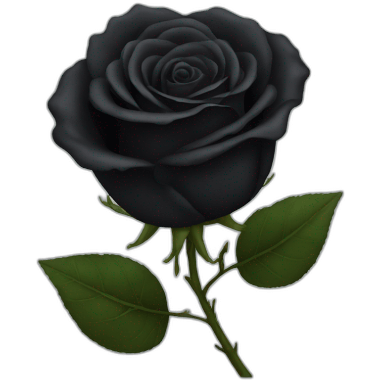 black rose emoji