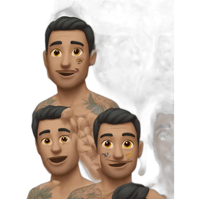 man face tattoos emoji