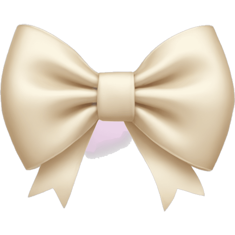 Cream bow  emoji