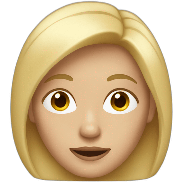 Middle aged woman with light blond hair emoji