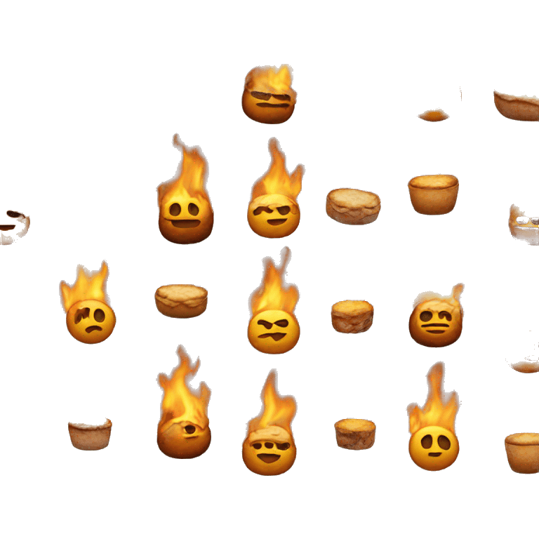 Burned food emoji