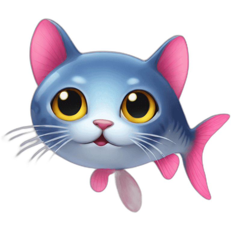 cat fish love emoji