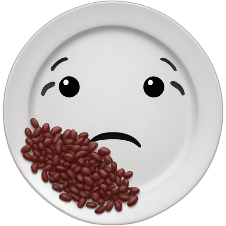 plate opf redbeans emoji