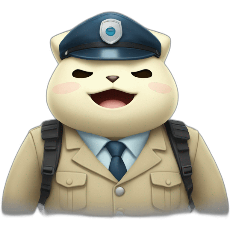 snorlax security guard emoji