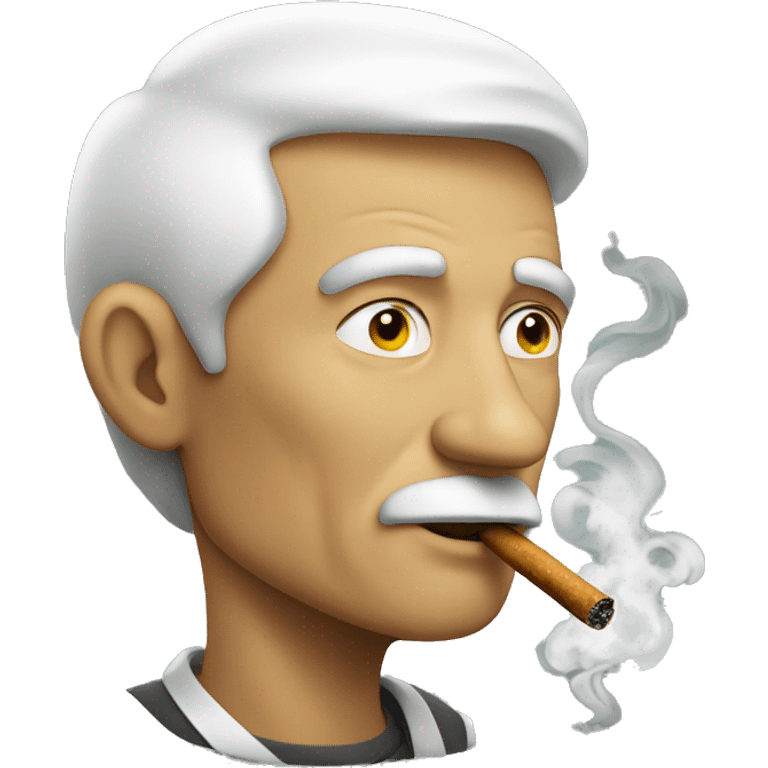 man smoking emoji