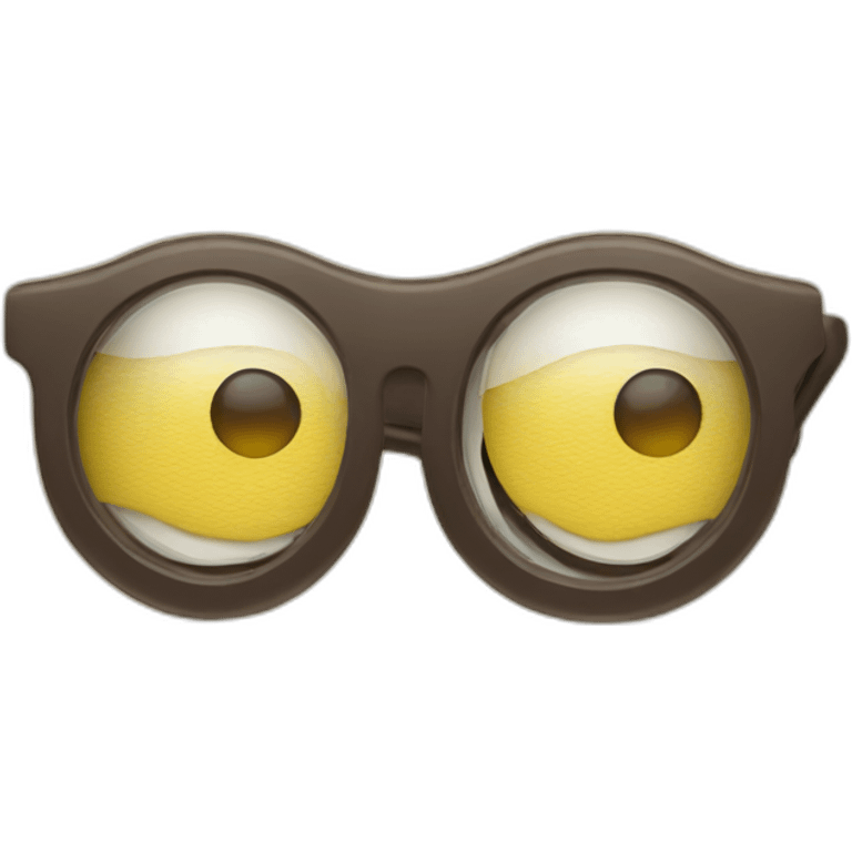 Remote and eye glasses emoji