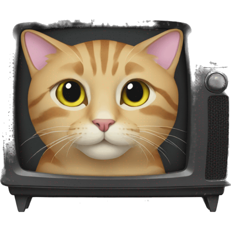 cat in tv emoji