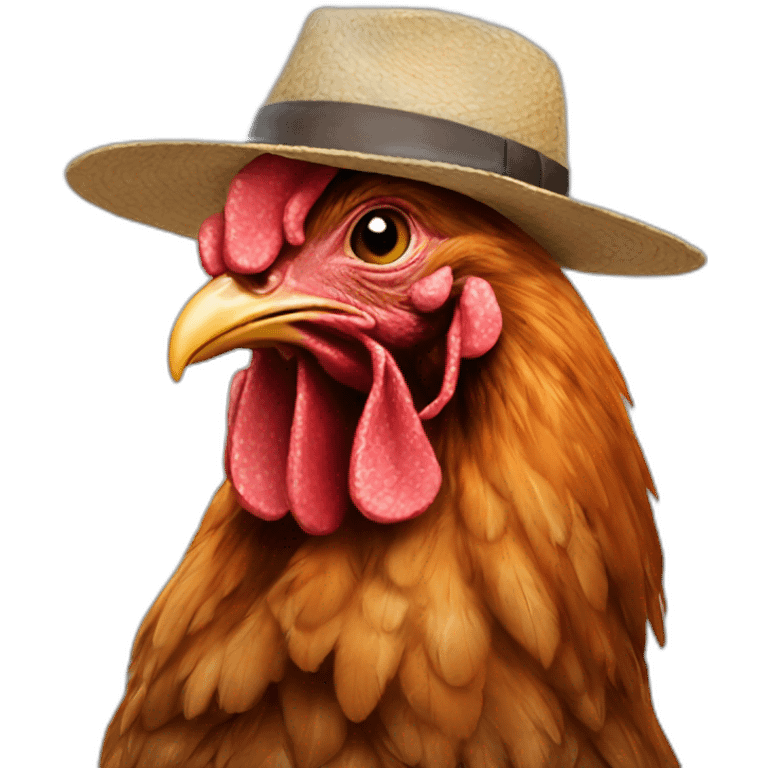 chickenwithahat emoji