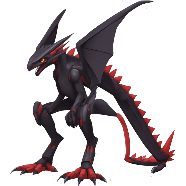  Cool Edgy Black Red Digimon-Fakemon-Raptor-Genesect-Dragon full body emoji