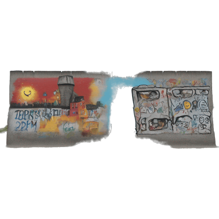 Berlin Wall and East Side Gallery emoji