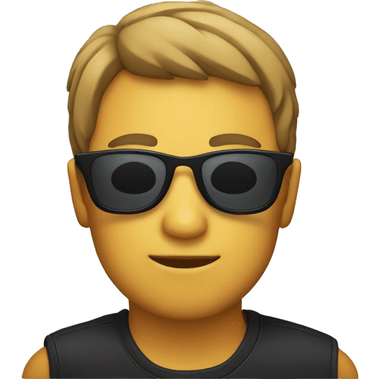 human with sunglass emoji