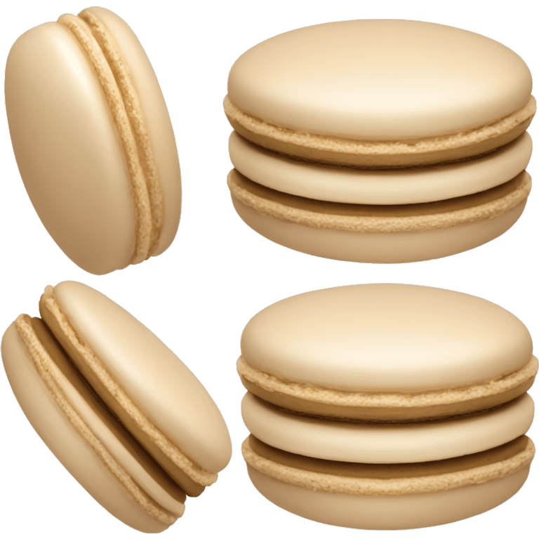 beige macaron emoji