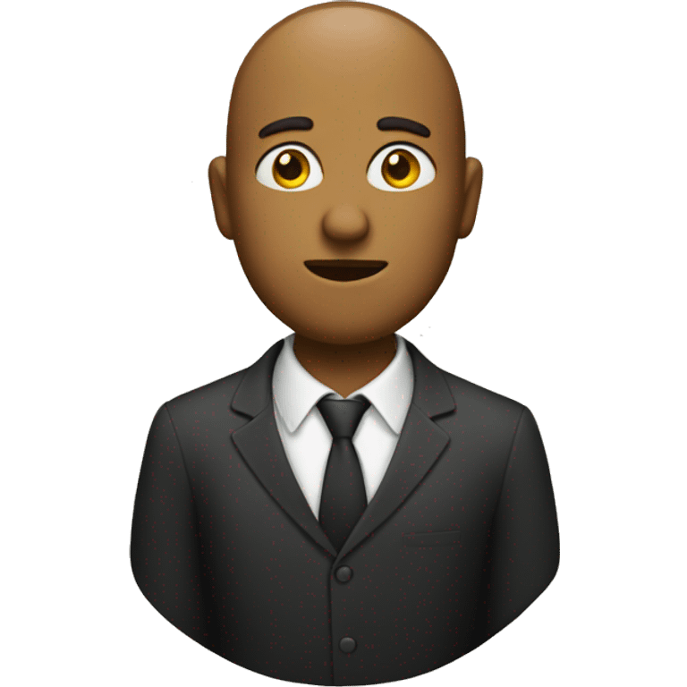 man with a pear shaped head emoji